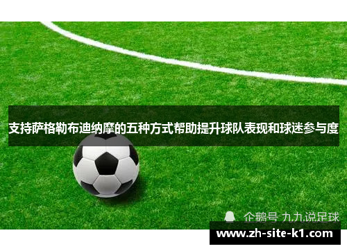 支持萨格勒布迪纳摩的五种方式帮助提升球队表现和球迷参与度