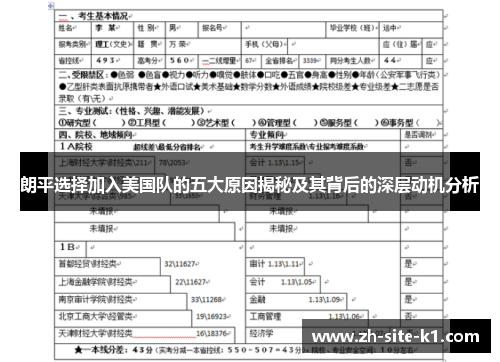 朗平选择加入美国队的五大原因揭秘及其背后的深层动机分析